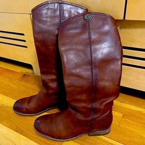 Frye Melissa Button Boots Equestrian Tall Leather Riding Size 7